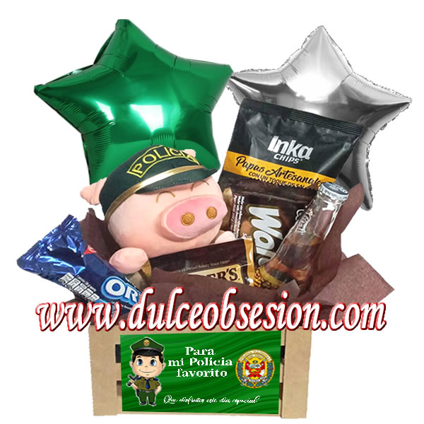 Police plush, gifts for police, gifts for men, Saint VAlentín gifts, birthday gifts, gifts in Lima, Delivery gifts in Lima, gift delivery in Lima Peru