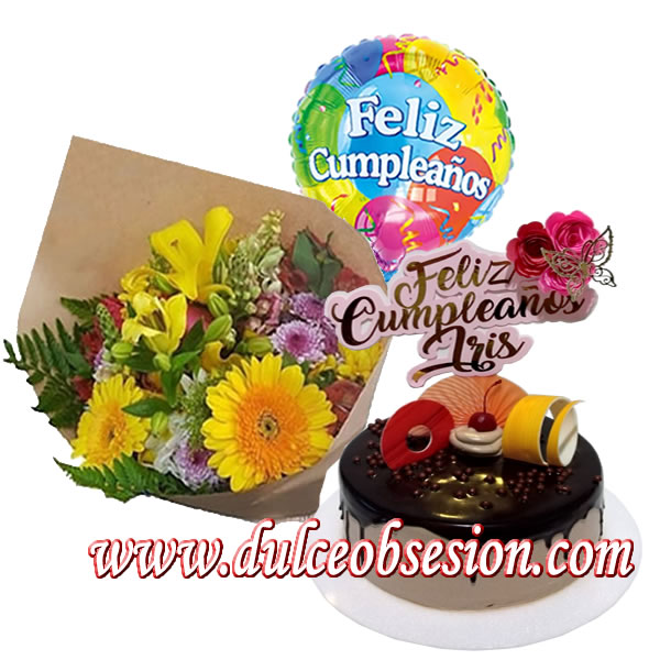 cakes for birthday, personalized cake, topper for cakes, floral bouquets, gifts for birthday, flowers for birthday, gifts with cake, cake for gift, cakes in lima, tortas peru

