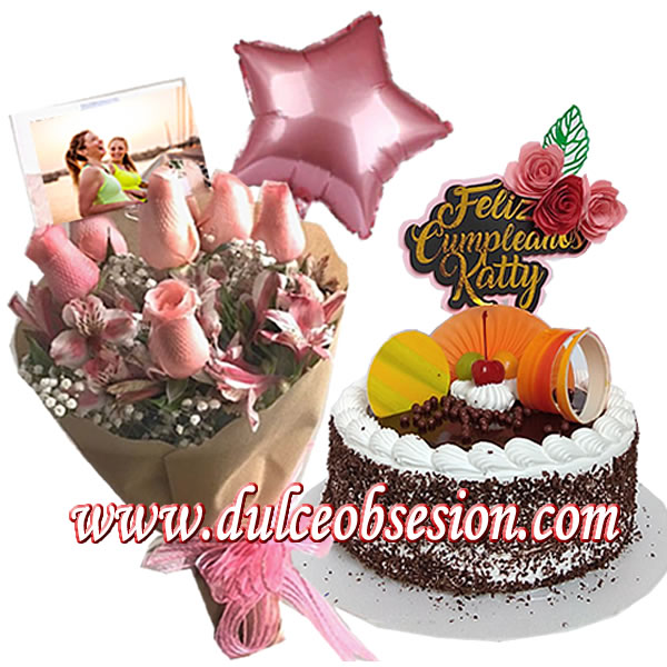 gifts for birthdays, gifts with cake, bouquet of roses, cake with name, cake topper, cake delivery, Peruvian cakes, lima cakes, gift cakes, gifts with roses

