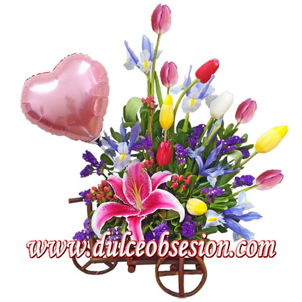 gifts for women, gifts for lovers in Lima, basket with roses, rosatel, tulip delivery, gift tulips, flower arrangements, anniversary gifts, birthday gifts, gifts with flowers, Valentine's Day gifts, flowers and wine, arrangements with tulips